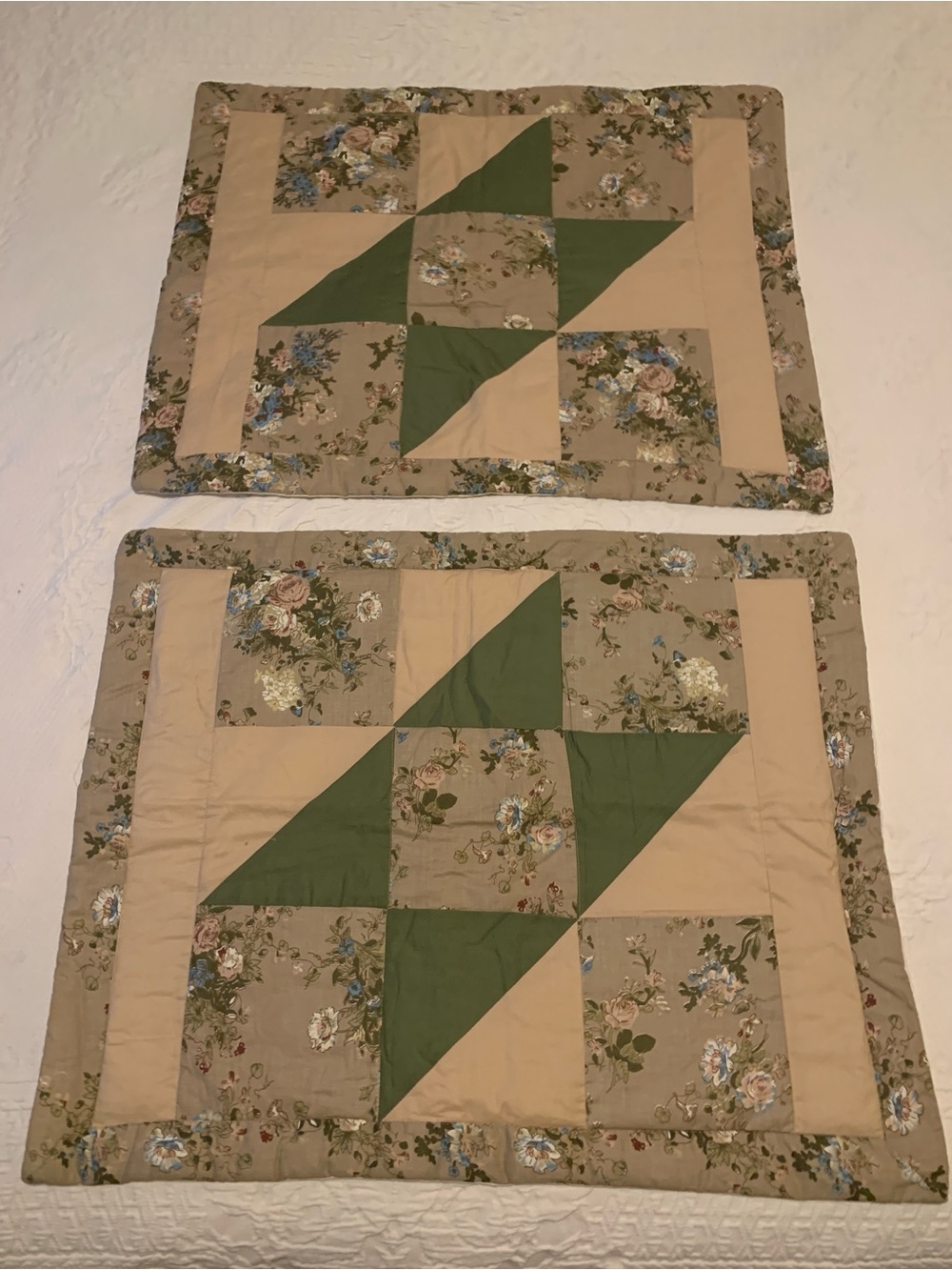 As New! Pair/Set of Patchwork Pillowcases